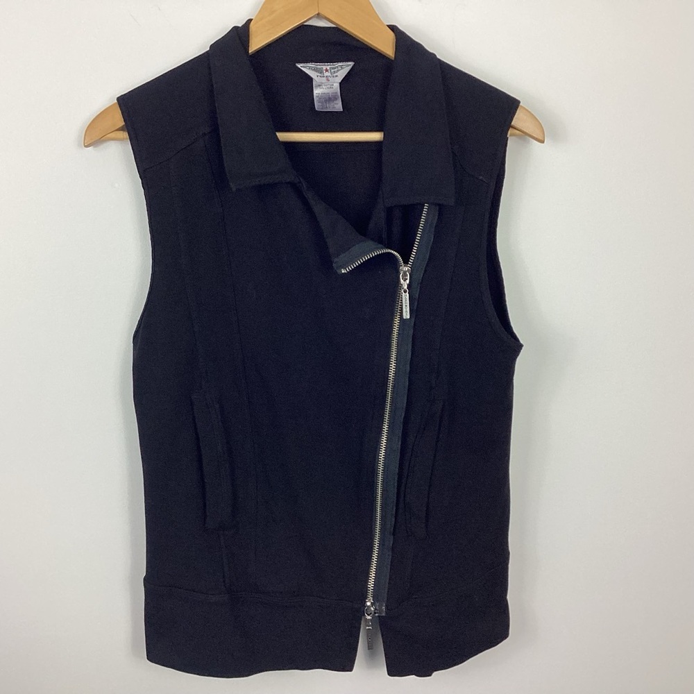 Hard Tail Forever Side Zip Moto Vest Size Small